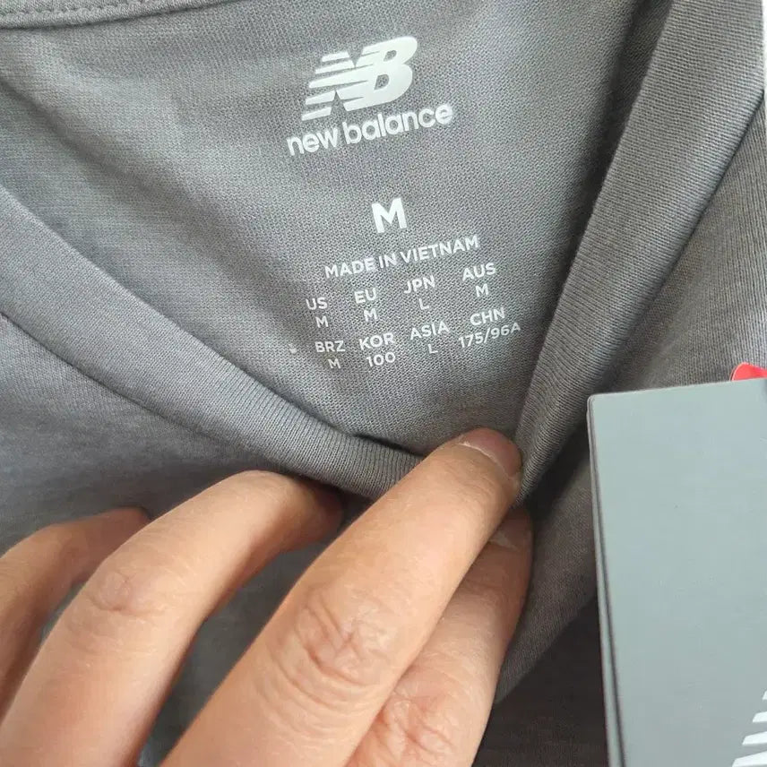 [BUNJANG] New Balance Gray T-shirt (M) / 뉴발란스 회색 반팔 티셔츠 M 사이즈