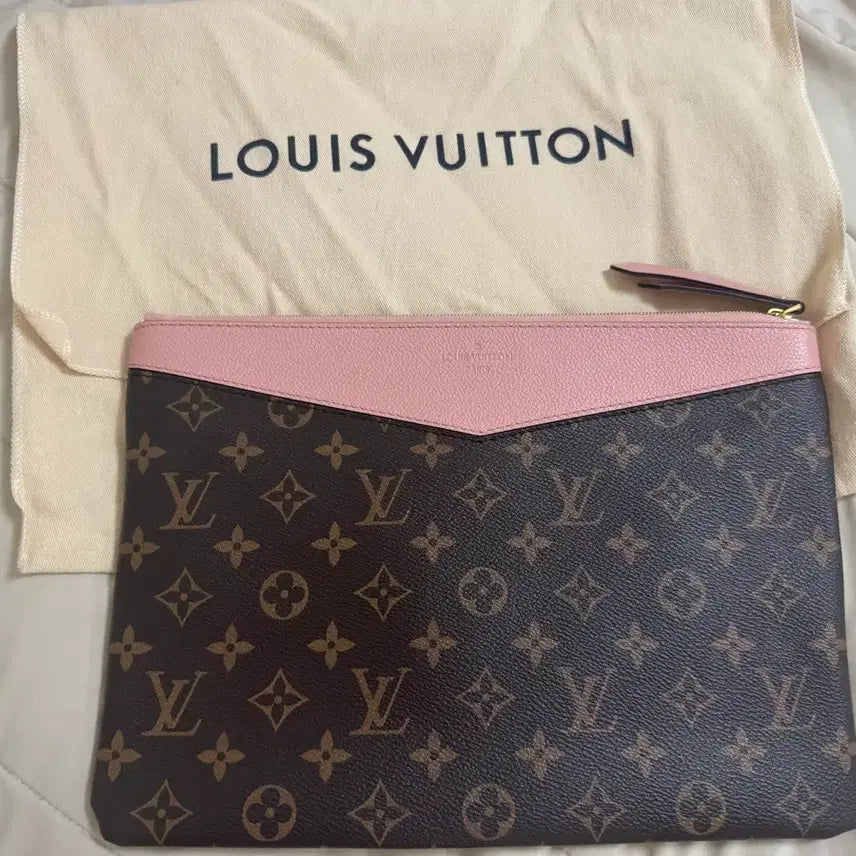 [BUNJANG] Louis Vuitton Monogram Pouch Pink / 루이비통 모노그램 파우치 핑크