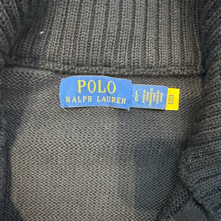 [BUNJANG] Polo Half-Zip Knit Sweater / 폴로 반집업니트