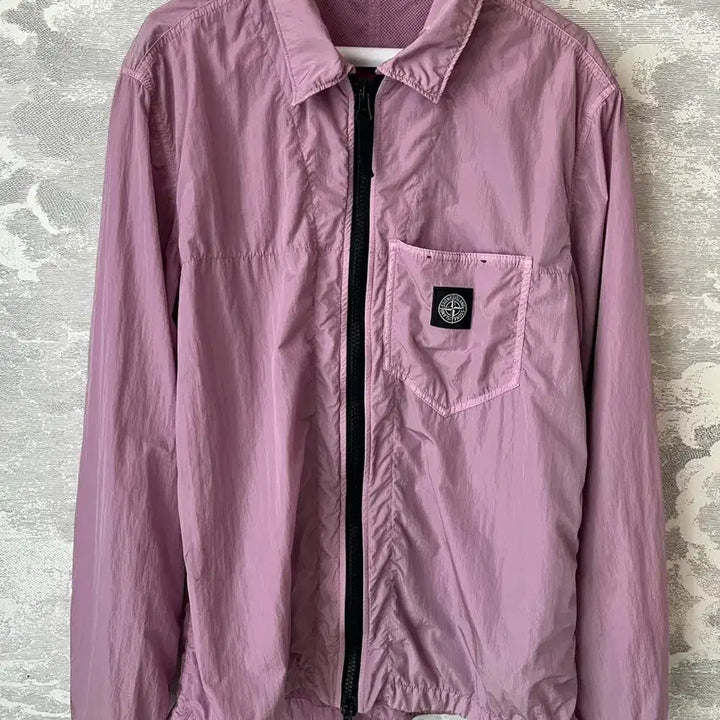 [SOLD OUT] [스톤아일랜드] 20SS 로고 패치 집업 오버셔츠
