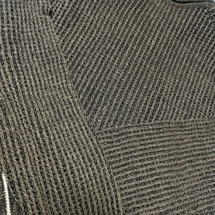 [SOLD OUT] - 타임옴므 크로쉐가디건  브라운 -