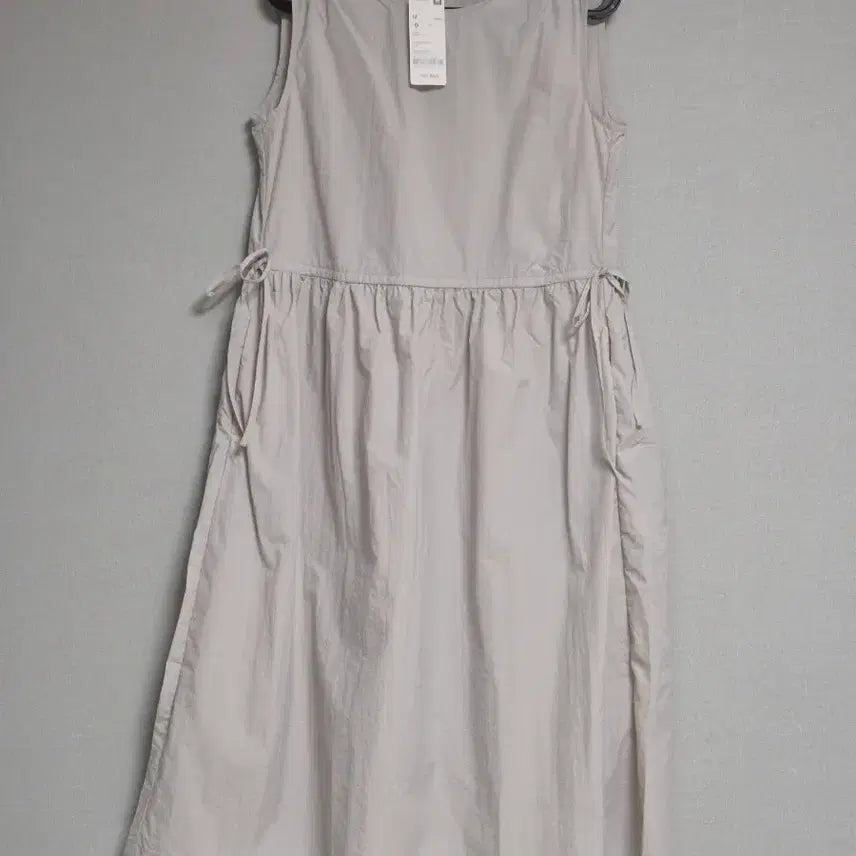 [BUNJANG] Topten Gather Dress Yellow Gray M / (새상품)탑텐 개더 원피스 옐로우그레이 M