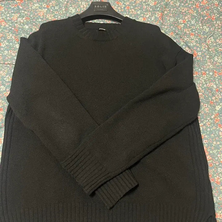 [BUNJANG] System Homme Wool Black Knit Sweater / - 시스템옴므 울 블랙 니트 스웨터 -