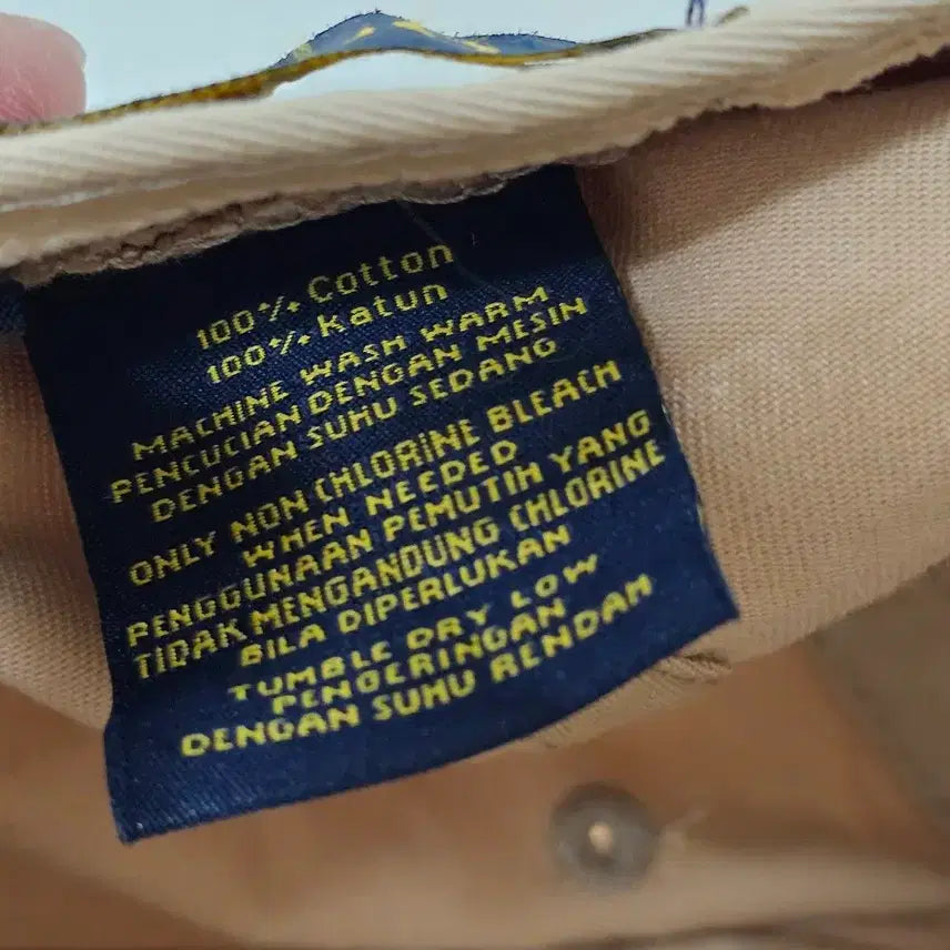 [BUNJANG] Polo Ralph Lauren Beige Cotton Chino Ball Cap / 폴로 랄프로렌 베이지 코튼 치노 볼캡
