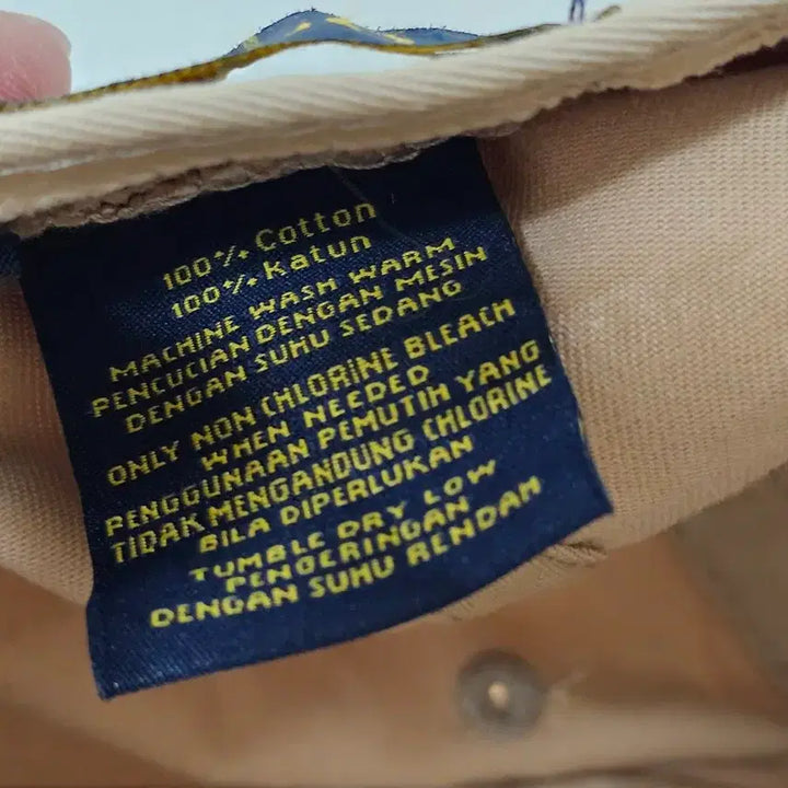 [BUNJANG] Polo Ralph Lauren Beige Cotton Chino Ball Cap / 폴로 랄프로렌 베이지 코튼 치노 볼캡