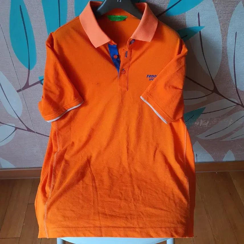 [BUNJANG] Renoma Orange Short Sleeve Shirt / 가격인하: 오렌지 반팔 셔츠 100