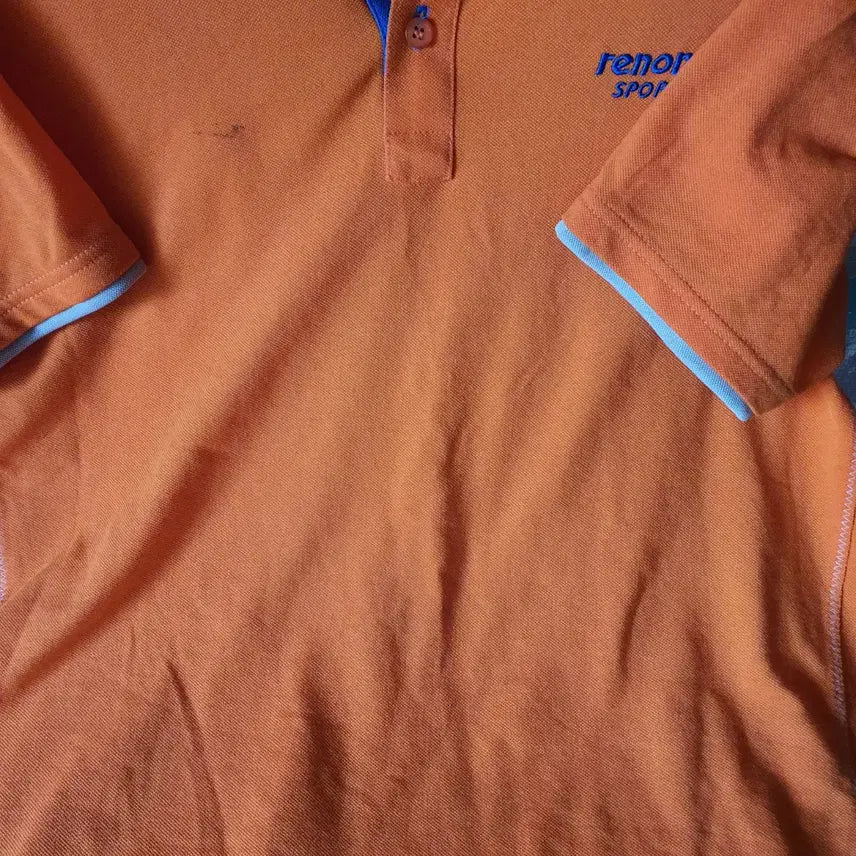 [BUNJANG] Renoma Orange Short Sleeve Shirt / 가격인하: 오렌지 반팔 셔츠 100