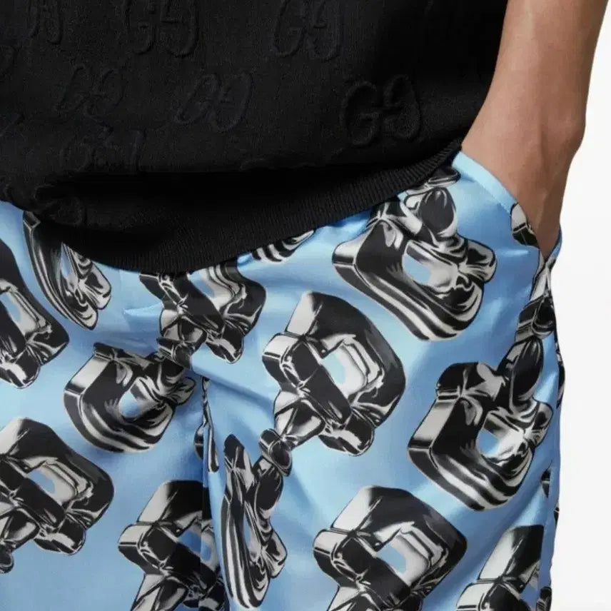 [BUNJANG] Gucci Horsebit Silk Shorts / 국내판새상품)구찌 홀스빗 실크 반바지