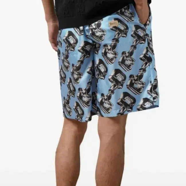 [BUNJANG] Gucci Horsebit Silk Shorts / 국내판새상품)구찌 홀스빗 실크 반바지