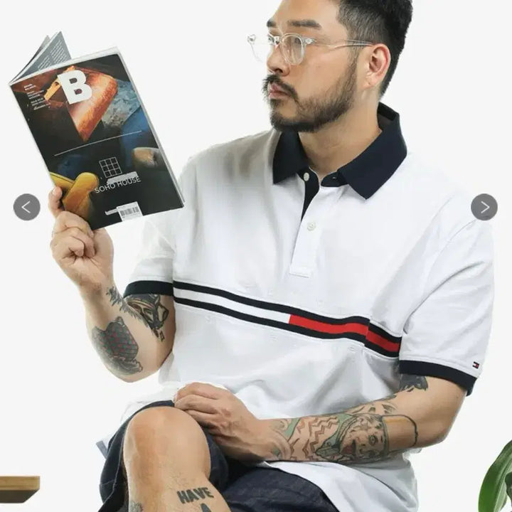[BUNJANG] Tommy Hilfiger Long Sleeve Polo Shirt / (새상품급)타미힐피거 긴팔 카라티
