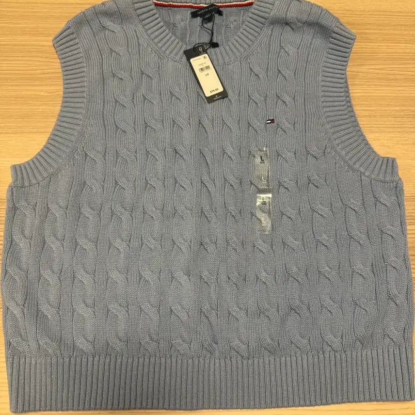 [BUNJANG] Tommy Hilfiger Cable Knit Vest L / 타미힐피거 케이블 니트 조끼 L