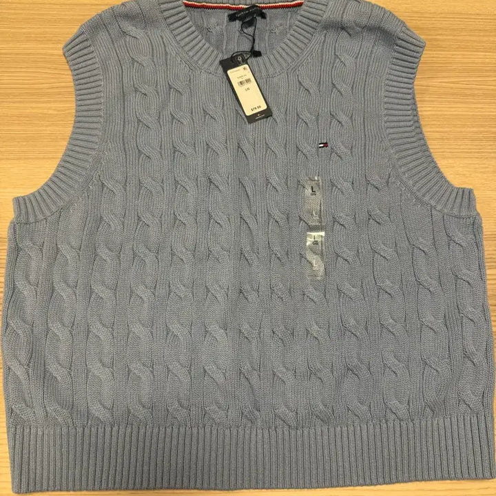 [BUNJANG] Tommy Hilfiger Cable Knit Vest L / 타미힐피거 케이블 니트 조끼 L