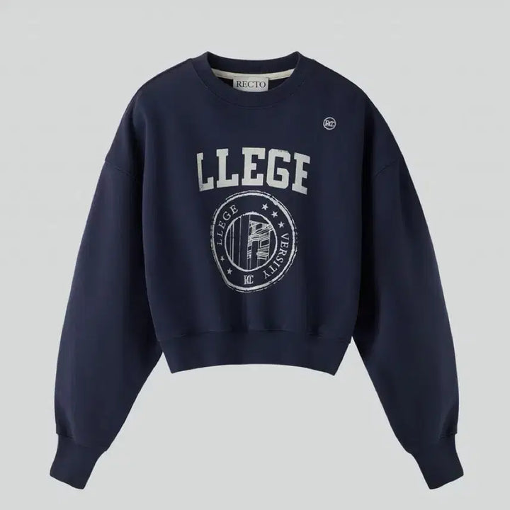 [BUNJANG] RECTO LLEGE Logo Sweatshirt (Navy) / (새상품) 렉토(RECTO) | LLEGE LOGO SWEATSHIRT