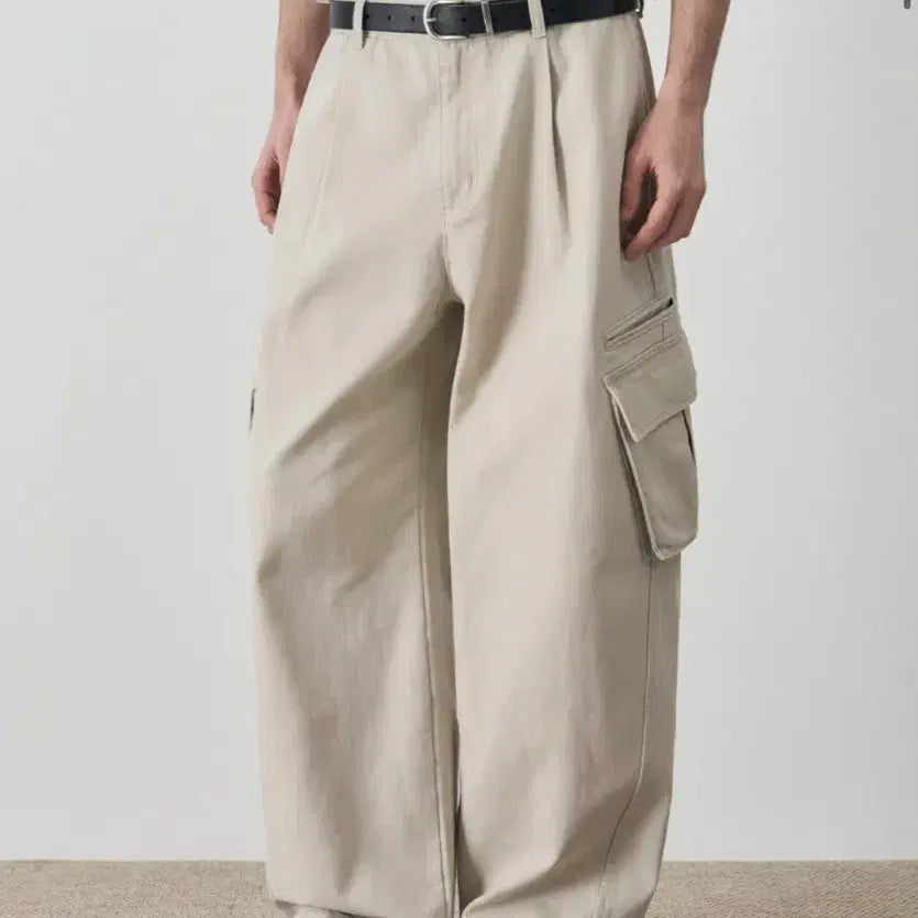 [SOLD OUT] (새상품)(L) 드로우핏 마일즈 워싱 코튼 카고 팬츠 [SAND] 판매