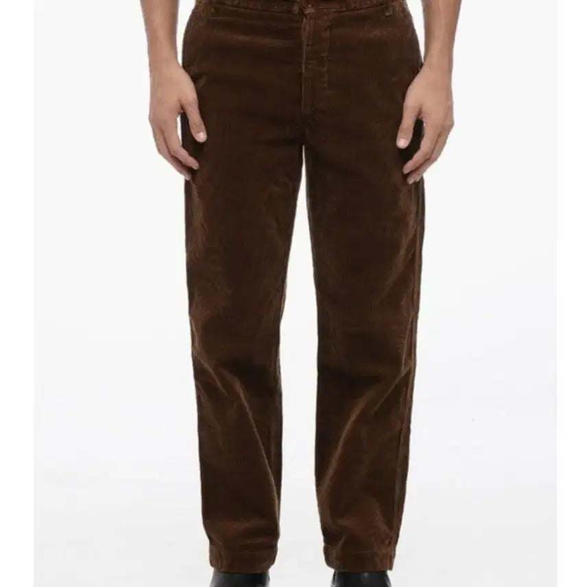 [BUNJANG] Gucci Logo Tab Corduroy Pants Dark Brown / 국내판새상품)구찌 로고탭 코듀로이 바지 골덴