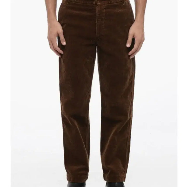 [BUNJANG] Gucci Logo Tab Corduroy Pants Dark Brown / 국내판새상품)구찌 로고탭 코듀로이 바지 골덴