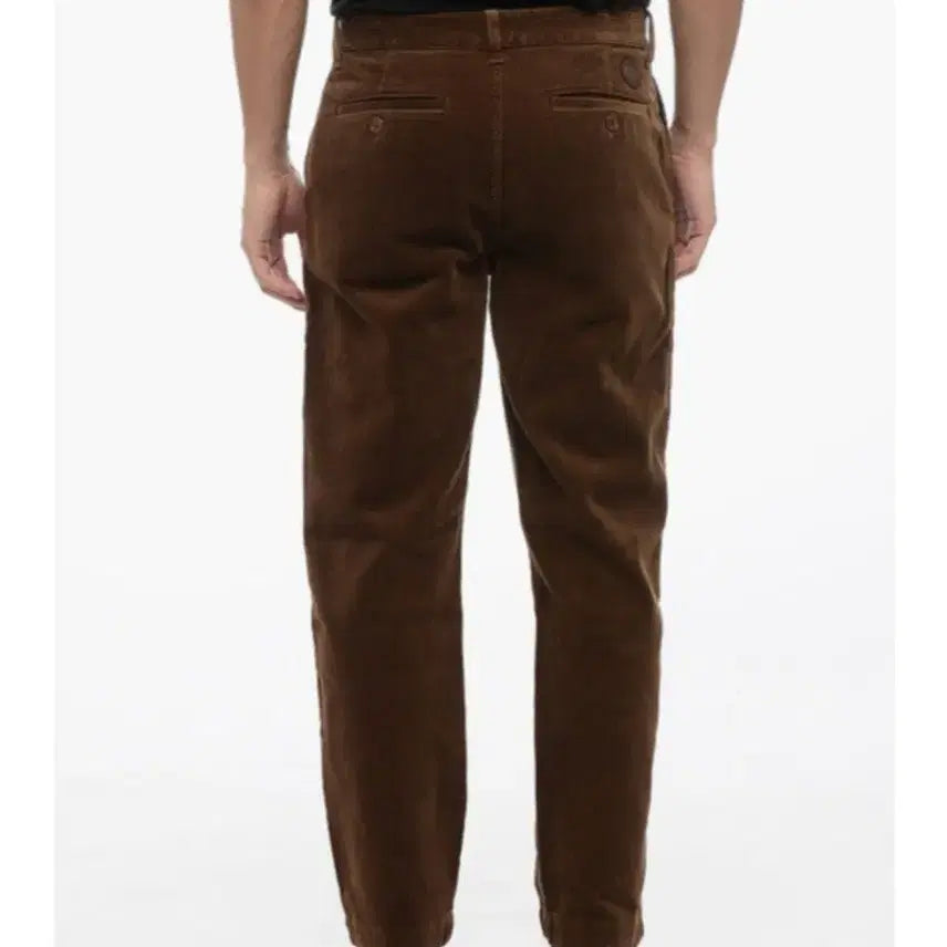 [BUNJANG] Gucci Logo Tab Corduroy Pants Dark Brown / 국내판새상품)구찌 로고탭 코듀로이 바지 골덴