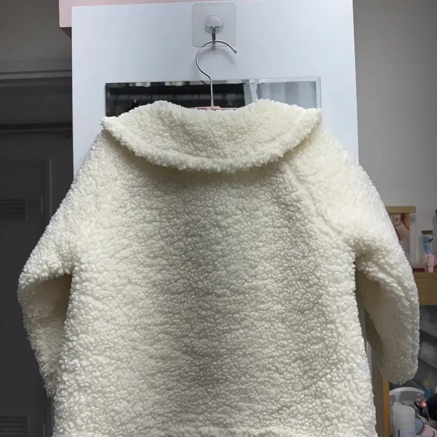 [BUNJANG] Shushu &amp; Cra Teddy Coat Ivory 105 / 슈슈앤크라 뽀글이 코트 아이보리 105