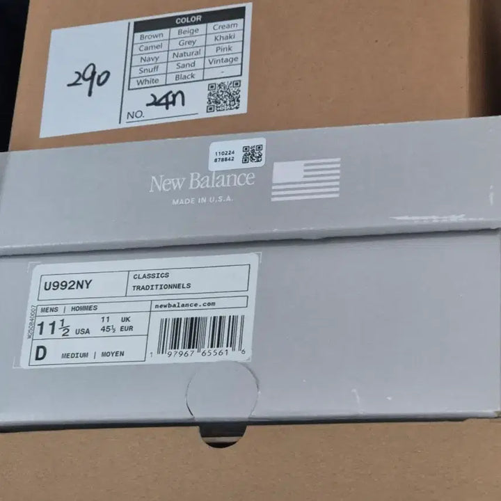 [SOLD OUT] 뉴발란스 992 네이비 295사이즈