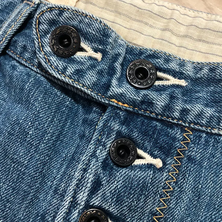 [SOLD OUT] 캐피탈 나바호 비즈 프린지 하프 데님팬츠 XL