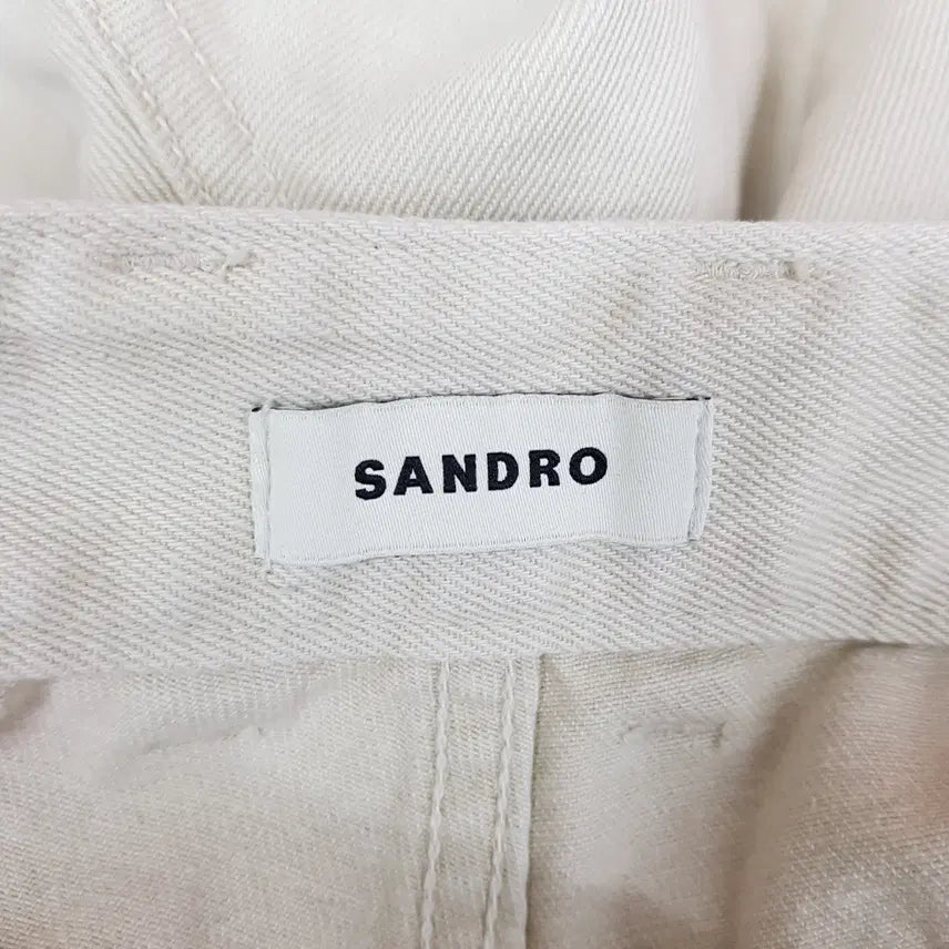 [BUNJANG] Sandro 2023 Wide Cotton Denim Pants / 산드로 2023 와이드 코튼 데님 팬츠 32사이즈