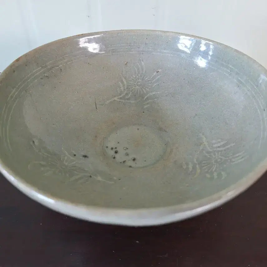 [BUNJANG] Goryeo Dynasty Inlaid Celadon Bowl / 근대사 옛날 민속품 도자기 고려 상감 청자 대접