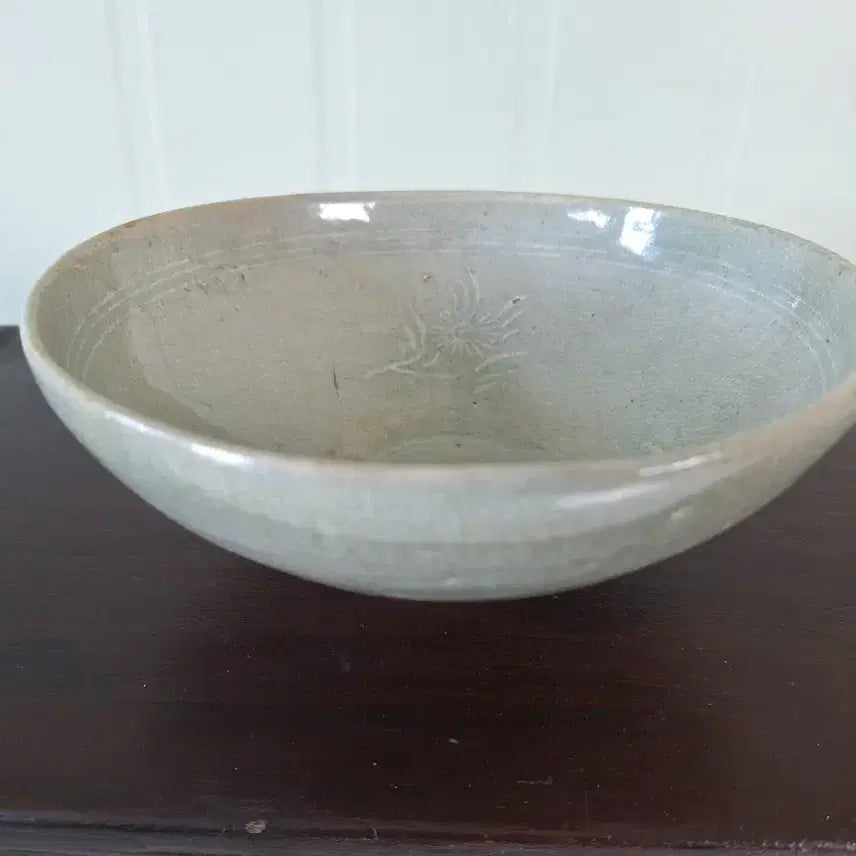 [BUNJANG] Goryeo Dynasty Inlaid Celadon Bowl / 근대사 옛날 민속품 도자기 고려 상감 청자 대접