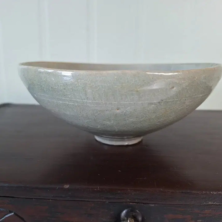 [BUNJANG] Goryeo Dynasty Inlaid Celadon Bowl / 근대사 옛날 민속품 도자기 고려 상감 청자 대접