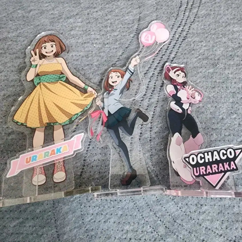 [BUNJANG] My Hero Academia Uraraka Acrylic Stand Bundle Set / 나의 히어로 아카데미 우라라카 아크릴 스탠드 일괄