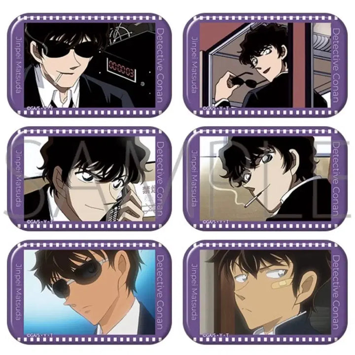 [BUNJANG] Detective Conan Jinpei Matsuda Kenhachi / 명탐정 코난 송보윤 마츠다 진페이 캔뱃지 한상자