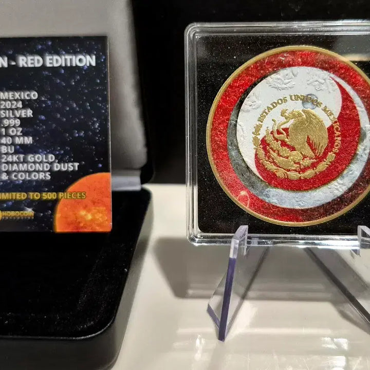 [BUNJANG] Libertad Sun and Moon Red 1oz Silver Coin / 500개한정판) 리버타드 썬앤문 레드 1온스 은화