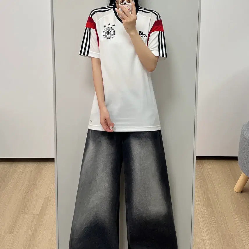 [BUNJANG] Adidas 2014-15 Germany National Team White Short Sleeve Jersey / 아디다스 14-15 독일 국대 화이트 반팔 유니폼