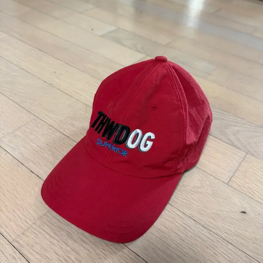 [BUNJANG] Dog &amp; Co. Nylon Cap Red / 도그앤코 나일론 캡 레드