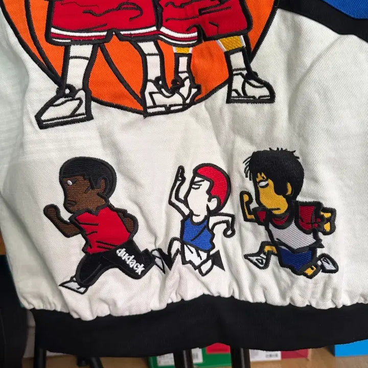 [BUNJANG] Old School Slam Dunk Embroidered Racing Jacket (XL) / 올드스쿨 슬램덩크 자수 레이싱 자켓 (국내 XL)