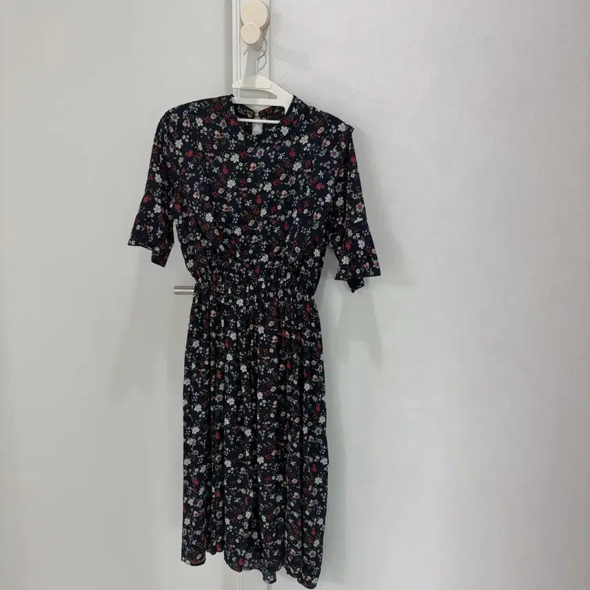 [BUNJANG] Flower Pattern Long Dress / 플라워 패턴 롱 원피스