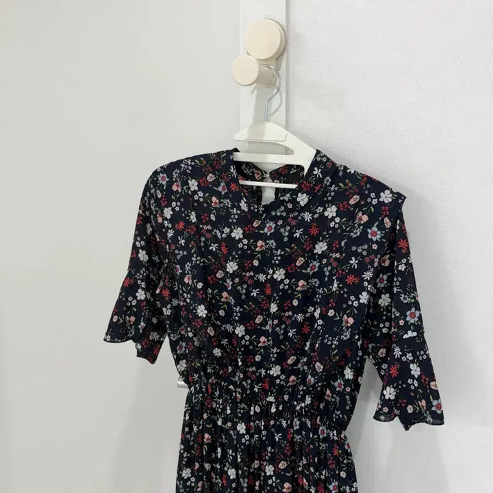[BUNJANG] Flower Pattern Long Dress / 플라워 패턴 롱 원피스
