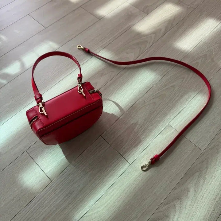 [BUNJANG] Elbategev Red Tote Crossbody Bag / 엘바테게브 레드 토트백 크로스백