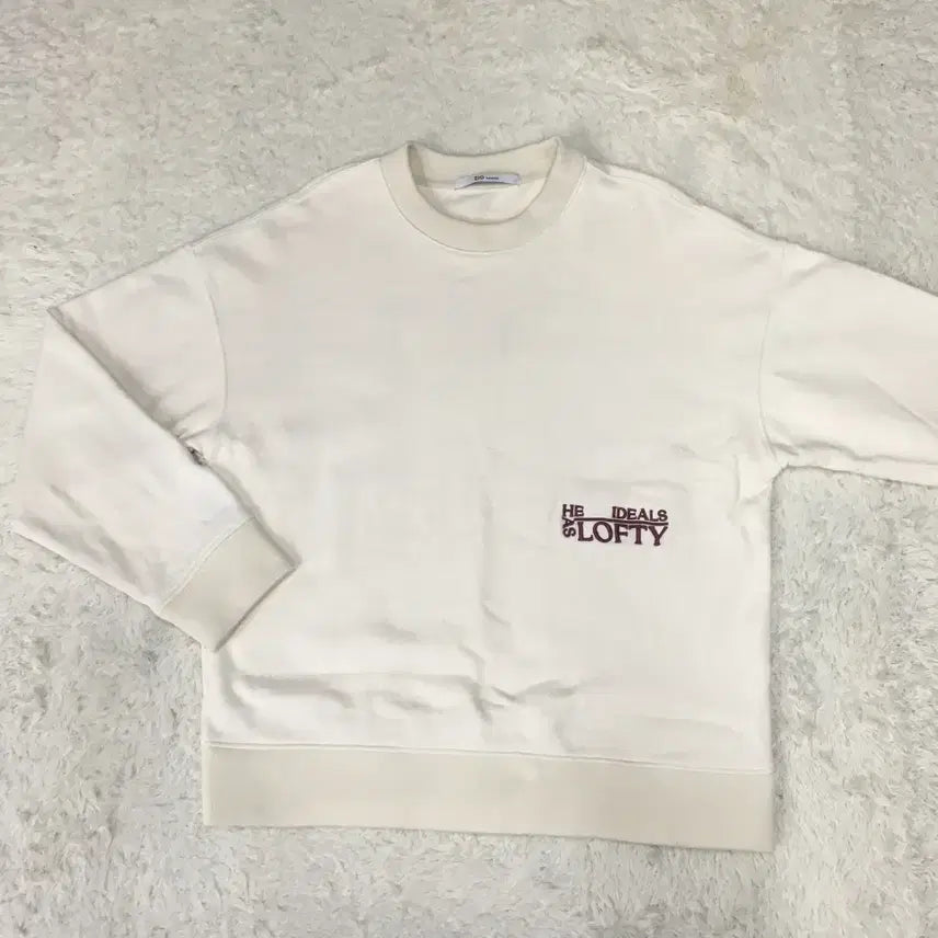 [BUNJANG] ZIO SONGZIO White Logo Sweatshirt / 지오송지오 백로고 맨투맨 DD16