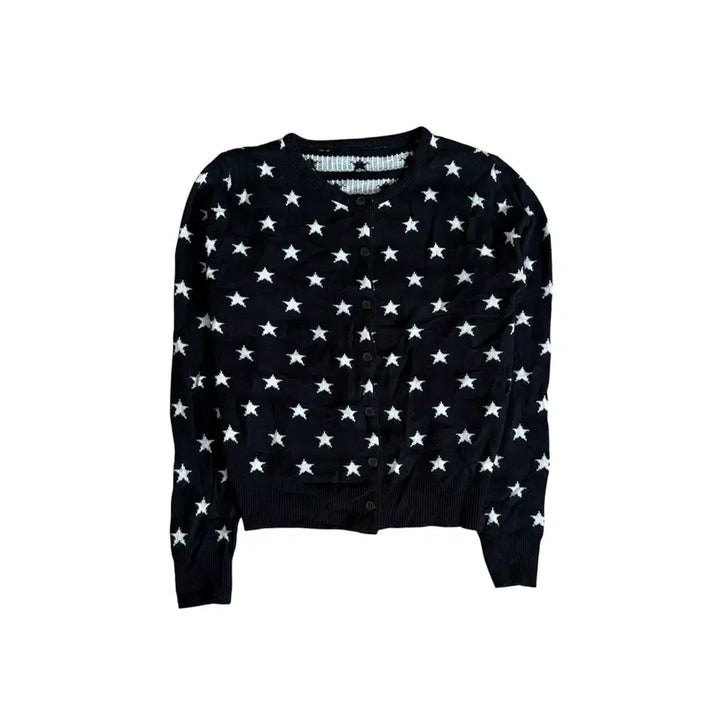 [BUNJANG] Vintage Star Dot Cardigan / Vintage star 별 도트 가디건