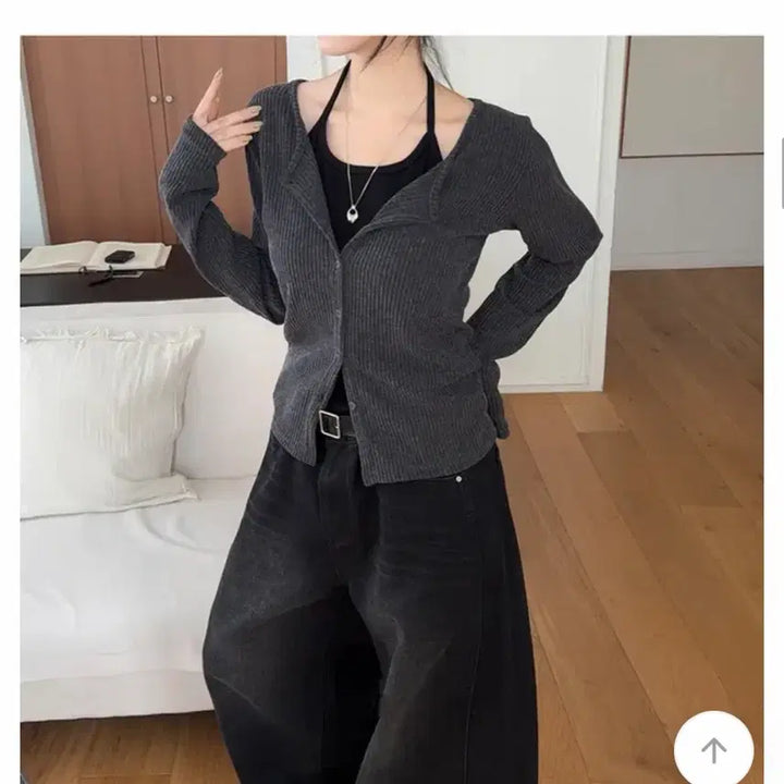 [SOLD OUT] 에이블리 통통 가디건 세트 빅사이즈
