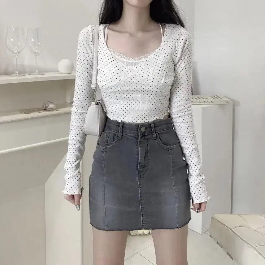 [BUNJANG] Vintage Denim Mini Skirt M / 빈티지 데님 스커트 M