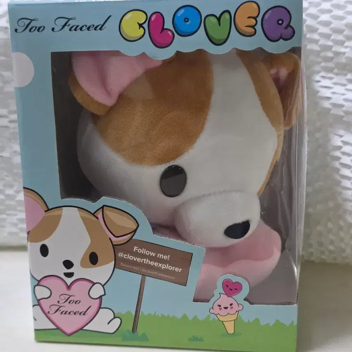 [BUNJANG] Too Faced Clover Dog Mascot Limited Edition Plush / 투페이스드 마스코트(한정판)클로버 강아지 인형