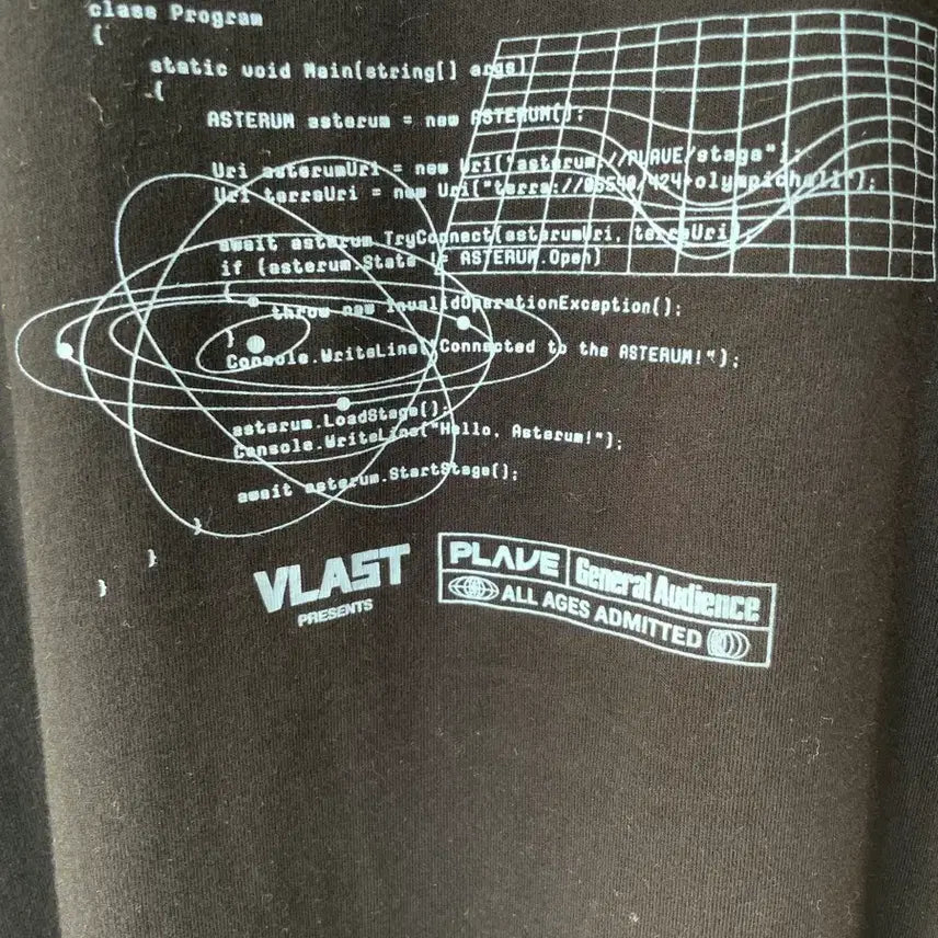 [BUNJANG] PLAVE Black Long Sleeve T-shirt (M) / 플레이브 블랙 긴팔 티셔츠 M