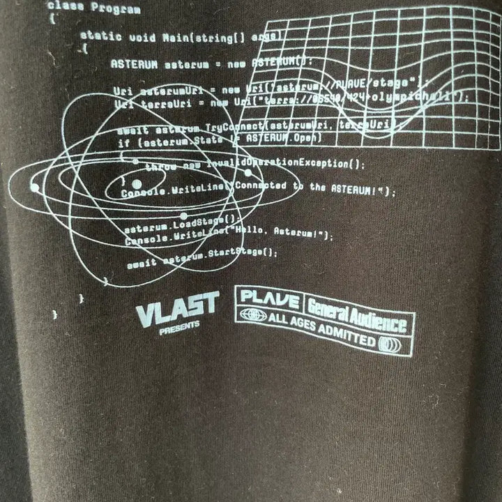[BUNJANG] PLAVE Black Long Sleeve T-shirt (M) / 플레이브 블랙 긴팔 티셔츠 M