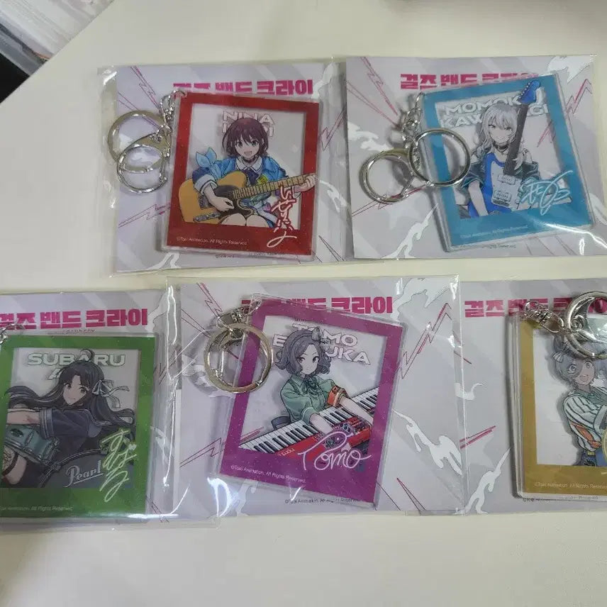 [BUNJANG] Girlband Collaboration Cafe Acrylic Keyring / 걸밴크 콜라보 카페 아크릴 키링 판매합니다.