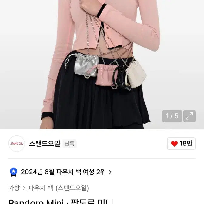 [BUNJANG] Stand Oil Pangdor Mini Handbag (Black) / 스탠드오일 팡도르 미니(블랙)