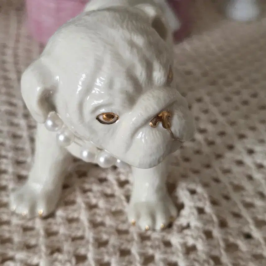 [BUNJANG] Lenox Bulldog Figurine / 레녹스 불독 강아지 피규어