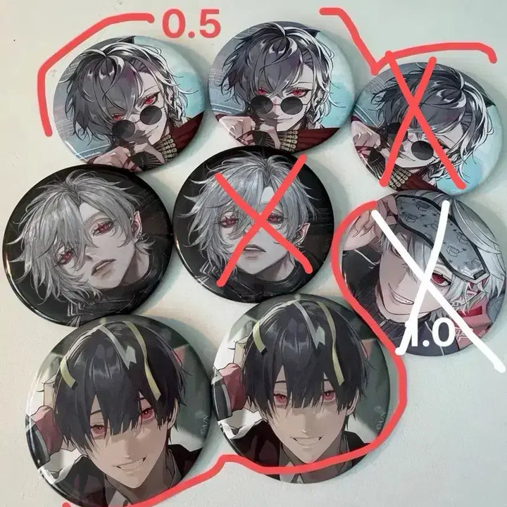 [BUNJANG] Nijisanji Kuzuha Birthday Badge / 니지산지 쿠즈하 생일 캔뱃지 판매