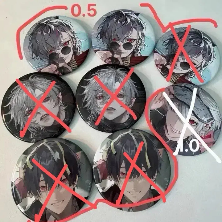 [BUNJANG] Nijisanji Kuzuha Birthday Badge / 니지산지 쿠즈하 생일 캔뱃지 판매
