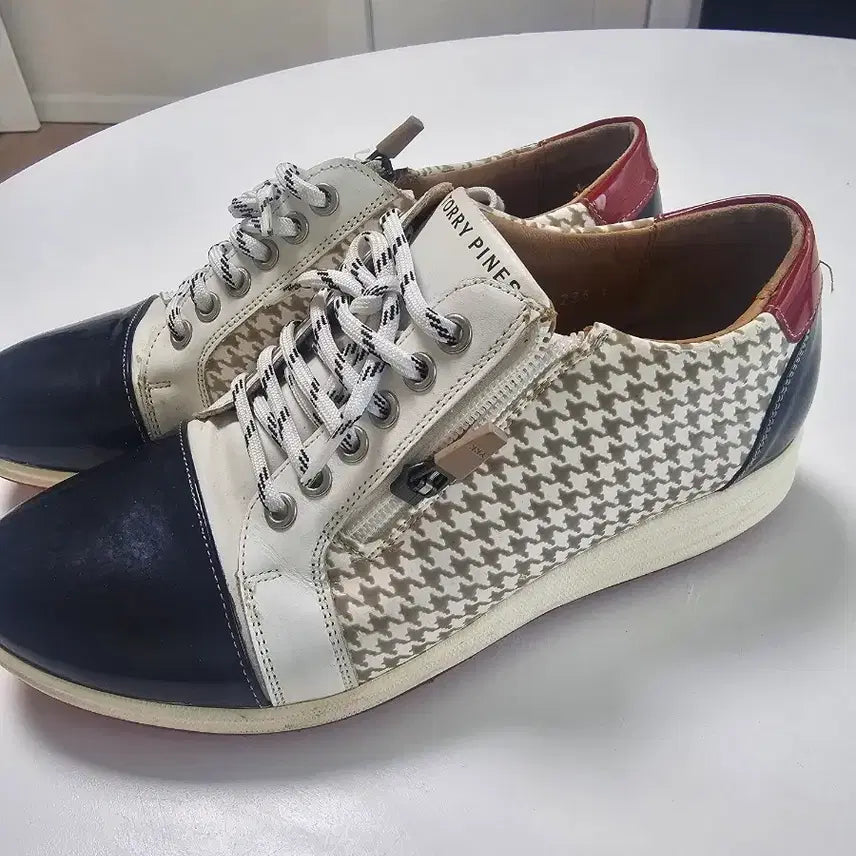 [BUNJANG] TORRY PINES Checkered Golf Sneakers / TORRY PINES 체크 스니커즈, 골프화